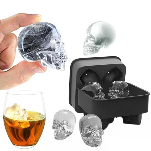 

3D Silicone Skull Ice Mold