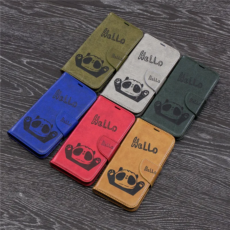 For Samsung Galaxy Note8 Note9 Case PU Leather 3D Hello Panda Embossing Stand Flip Case For Samsung Note8 Note9 Cell Phone Cover (17)