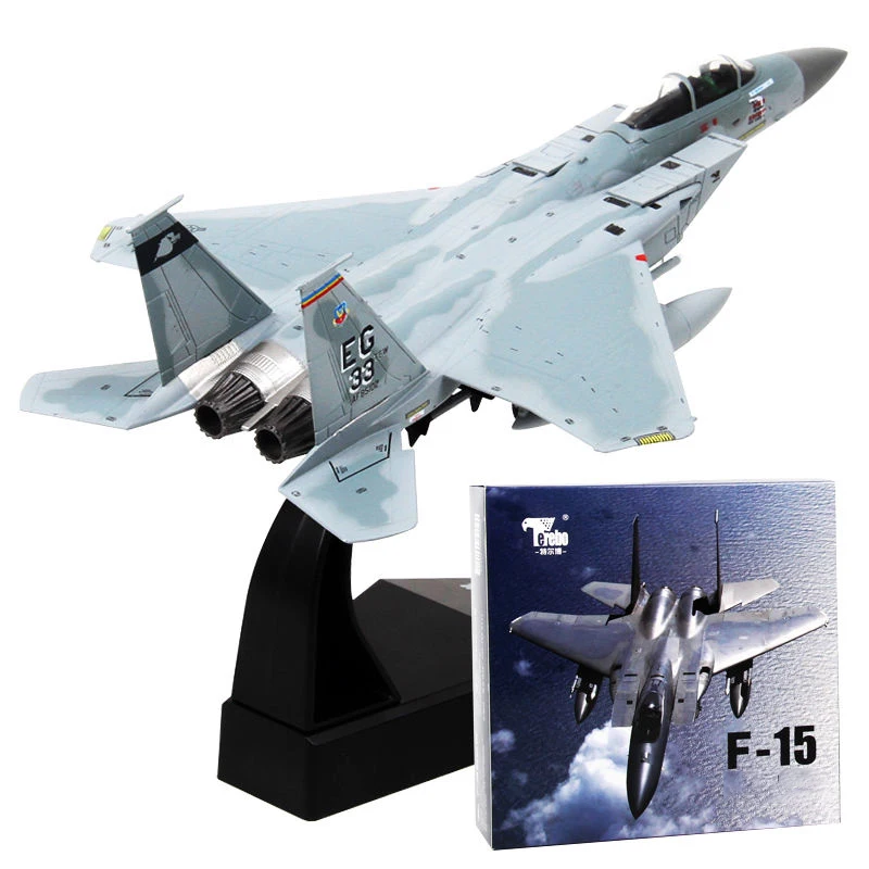 Детские игрушки, 1/100 F-15, сплав орла, литой под давлением, США, истребитель ВВС, литой под давлением, самолет, модель игрушки, подарок на год для мальчика