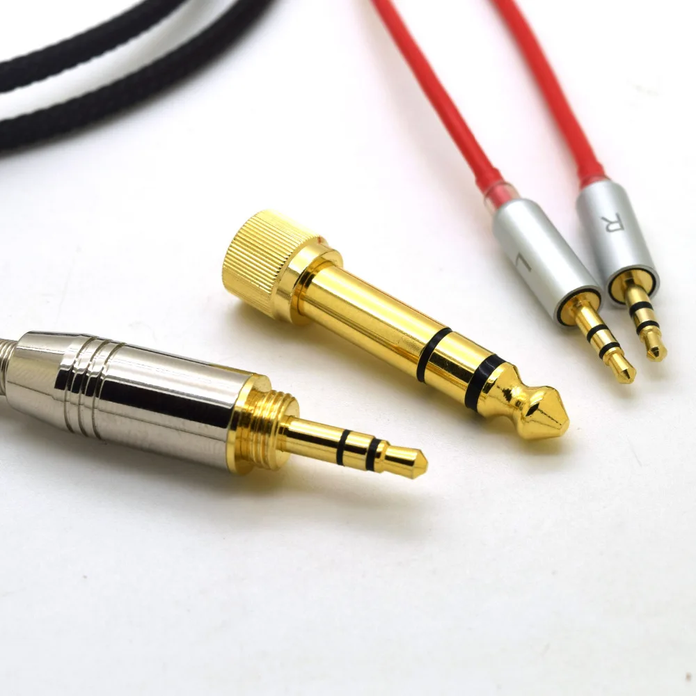 Замена кабеля для Hifiman HE400S HE-400I HE560 он-350 HE1000 V2 наушников 3,5 мм Мужской 6,35 мм 2x2,5 мм мужской аудио HIFI шнур