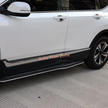 

Exterior Steel Lower Side Door Mouldings 6PCS For Honda CR-V CRV 2017-2018