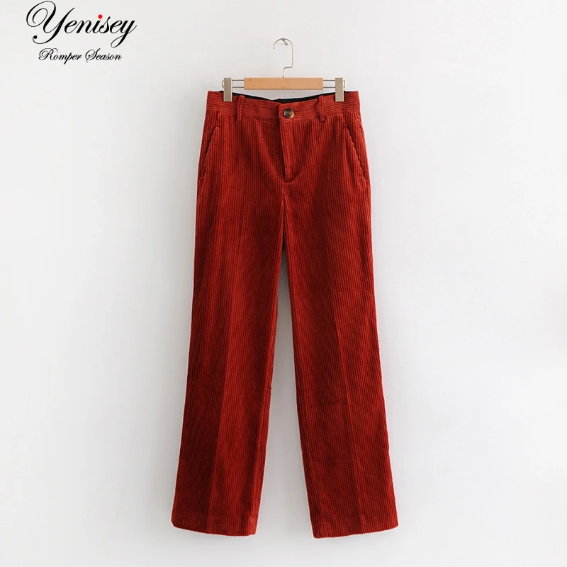 

D0830T11 Europe and America 2018 autumn corduroy casual pants 1708