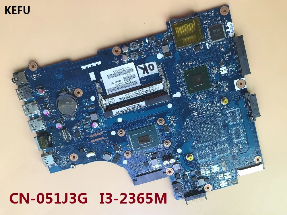 Kefu Cn 051j3g 51j3g Motherboard Fit For Dell For Inspiron 3521 5521 Laptop Vaw00 La 9104p Rev 1 0 I3 2365m 100 Working October