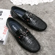 Мужская мягкая обувь из натуральной кожи в горошек; сезон весна-осень; обувь для вождения; легкие удобные кроссовки для студентов; деловые кроссовки для мальчиков