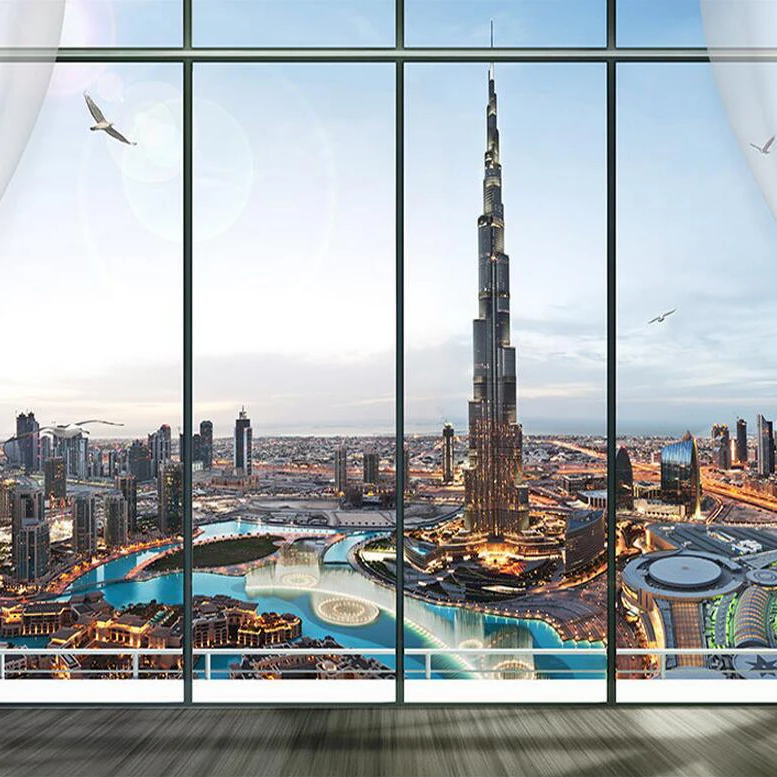 Custom photo Silk 3D wallpaper for walls 3 D Living family room office