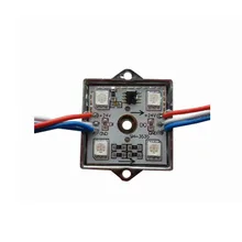 20X DC24V UCS1903 прибор приемно-4 светодиодный RGB сменный ЖК-экран 35*35 мм 5050smd водонепроницаемый IP65