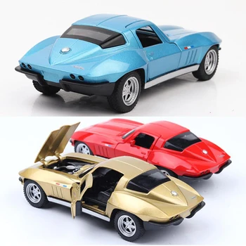 

15.3CM 1:32 Scale 3 Color Metal Alloy Chevrolet Corvette C2 Racing Car Pull Back Diecast Vehicles Model Toys Gifts For Children