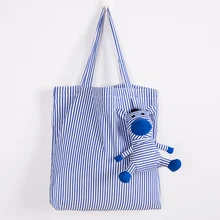 Bule красивые игрушки-животные для детей Складная хлопчатобумажная хозяйственная сумка Экологичная Дамская Подарочная складные многоразовые сумки-тоут