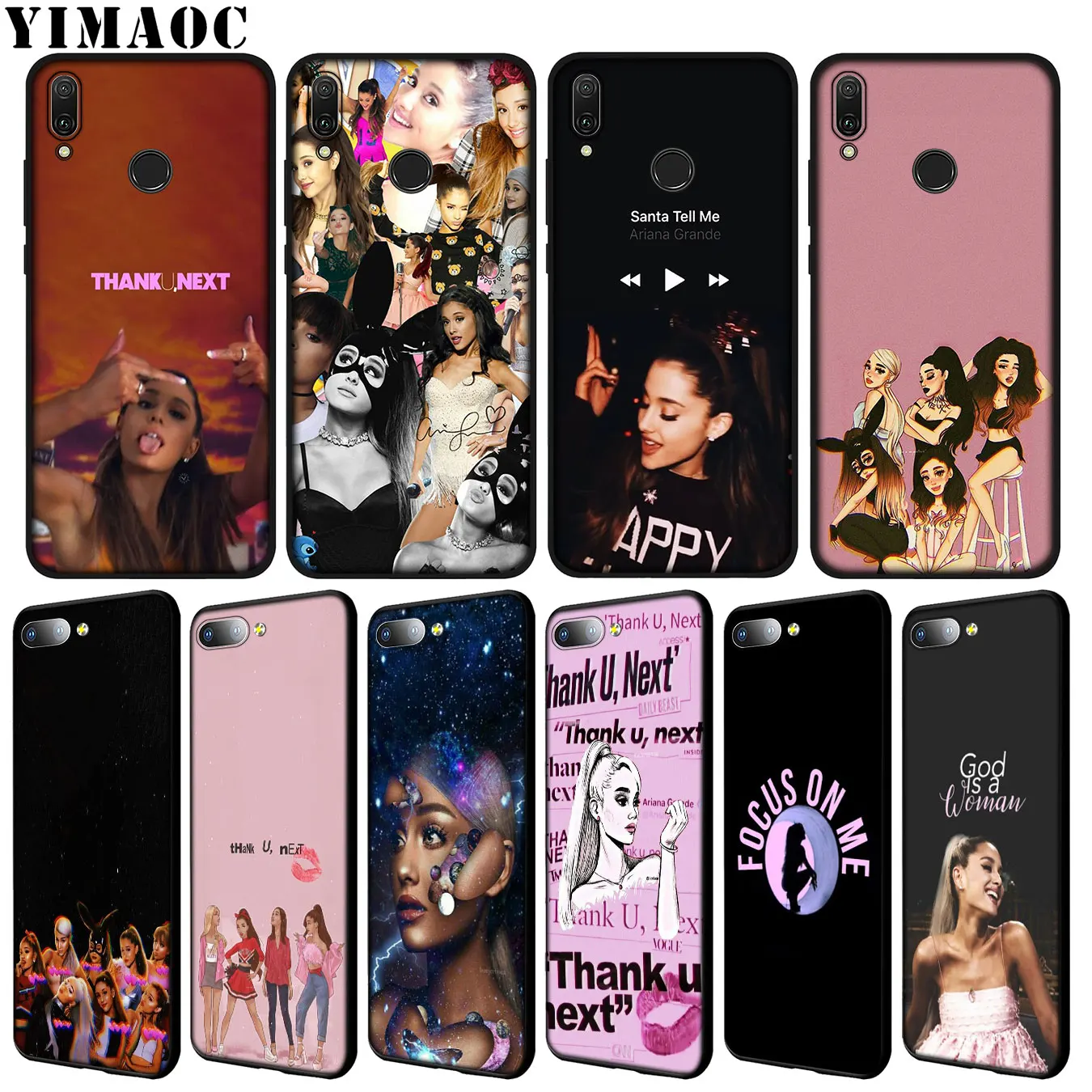 Мягкий силиконовый чехол YIMAOC ariana grande для Huawei Y9 Y7 Y6 Prime 2019 Honor 20 8C 8X 8 9 9X 10 Lite 7C 7X 7A Pro
