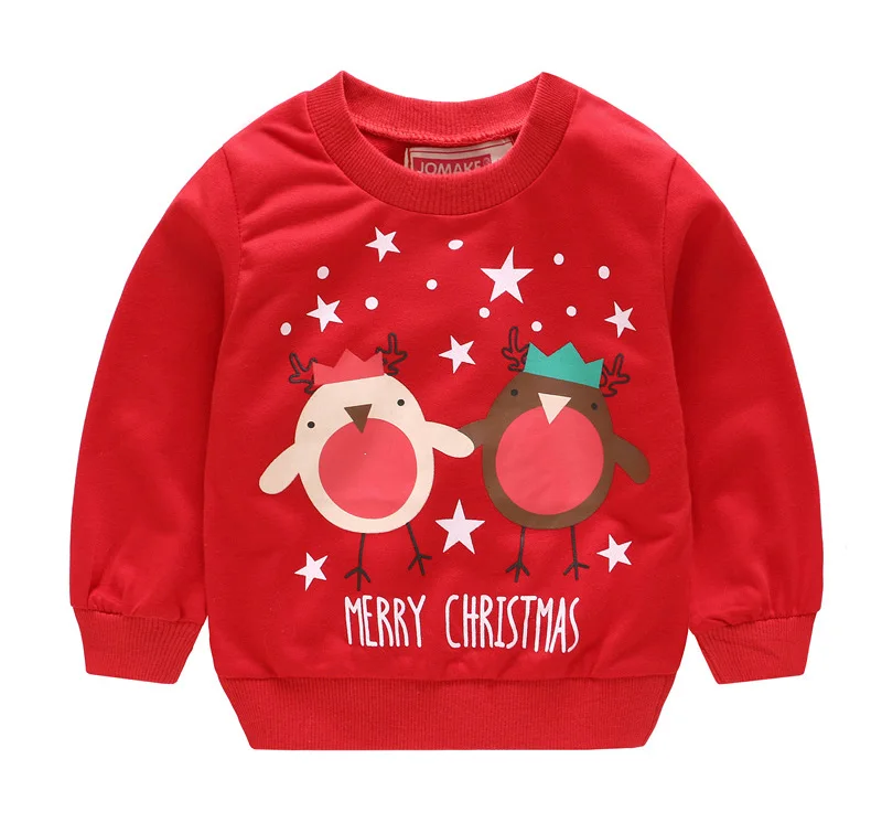 Winter warm cartoon long sleeve sweater shirt for boys girls pullover basic shirt for kids coats new year costumes children clothing (1)