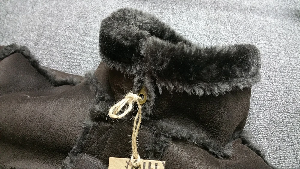 Мужская мода Ретро Винтаж кожаная замшевая куртка длинный искусственный мех пальто для мужчин зимние толстые теплые бархатные с подкладкой