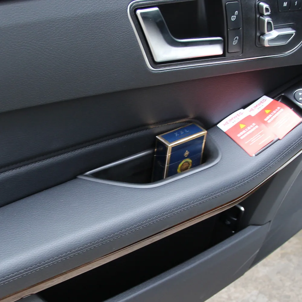 CITALL 4 шт. Новинка черная передняя+ задняя дверь подлокотник коробка для хранения Контейнер держатель для Mercedes Benz W212 E класс 2010 2011 2012