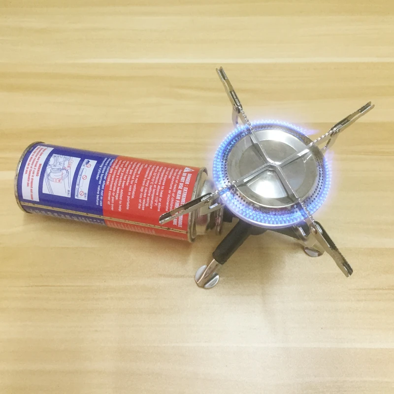 1 шт. портативная газовая плита из нержавеющей стали|stove head|gas stove outdoorfolding |