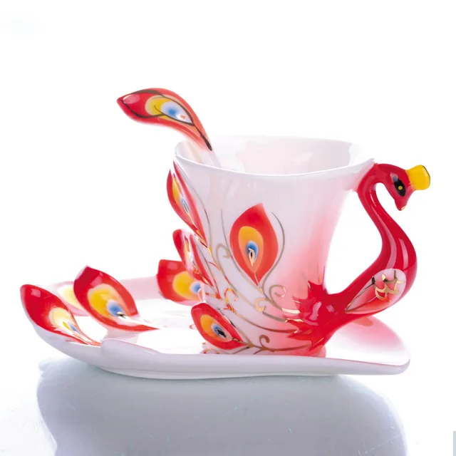 Ceramic Pea Mugs With Spoon And Cup Mat Whole Set Of Coffee Ceramic Pea Mugs With Spoon And Cup Mat Whole Set Of Coffee Cups Tea Funny