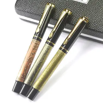

3 Colors Baoer 507 High Quality Xubeihong "The Eight Horses" Embossing Roller Ball Pen Best Gift Design