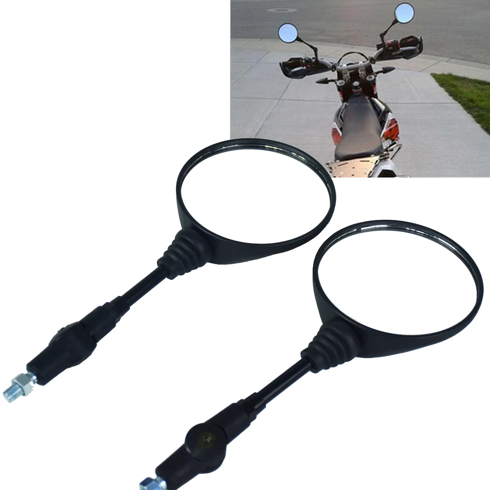 Universal Folding Motorcycle Mirror motorbike Side Mirrors Rearview
