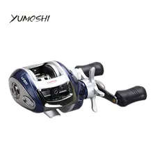 YUMOSHI 12+ 1BB 6,2: 1 наживка литая Рыболовная катушка Магнитная Тормозная Капля воды колесная катушка Правая или левая рука катушка для наживки