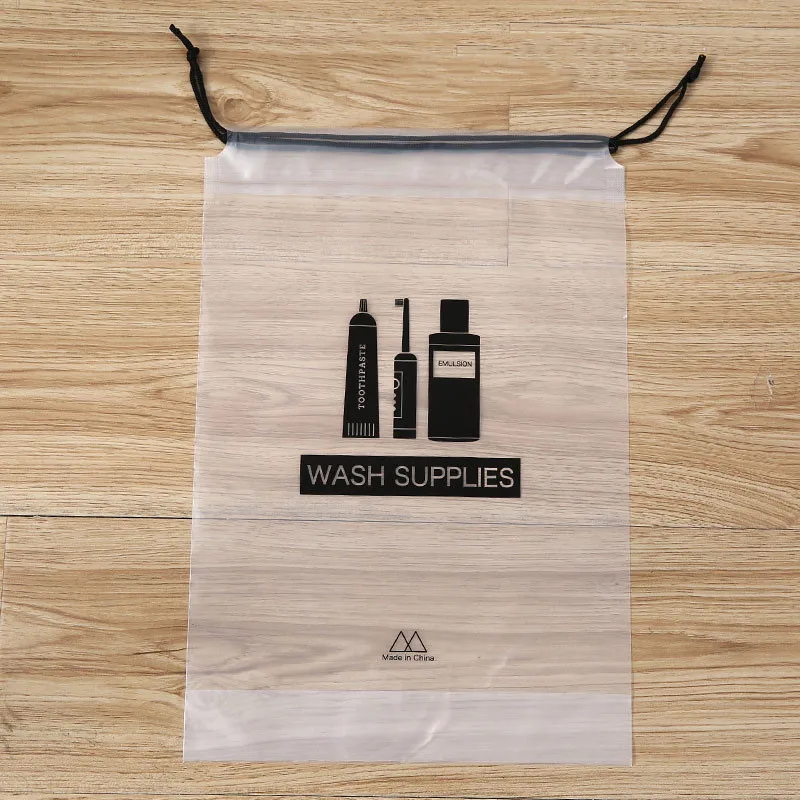 حقيبة مستحضرات تجميل شفافة السفر حقيبة مستحضرات تجميل النساء الرباط المكياج حمام المنظم غسل الزينة طقم أدوات تجميل كيس التخزين B