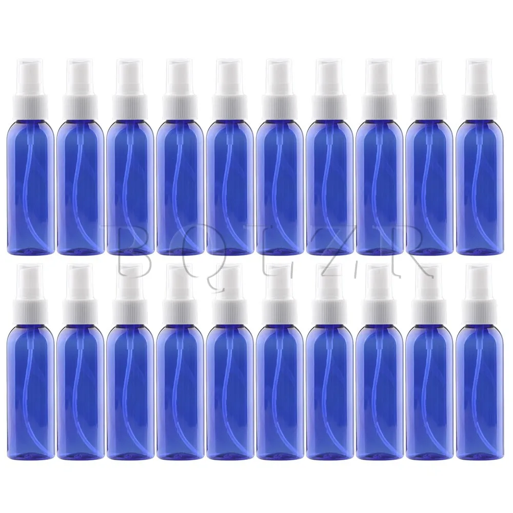 

BQLZR 60ml Dark Blue Plastic Clear Empty Perfume Atomizer Spray Bottle Travel DIY Refillable Pack of 20