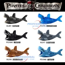 20 шт./лот черный свет Кофе приведение; Зомби Акулы с изображением персонажа фильма «Пираты Карибского моря» цифры конструкторных блоков, Детские кубики, игрушки для детского подарка Xl001