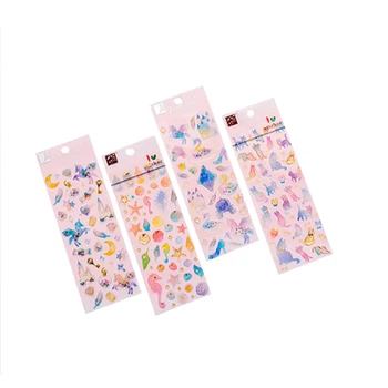 

20packs/lot Funny Cartoon Stationery Scrapbook Sticky Cute 3D Decorative Sticker Children Reward Gifts DIY For Mobile Phone
