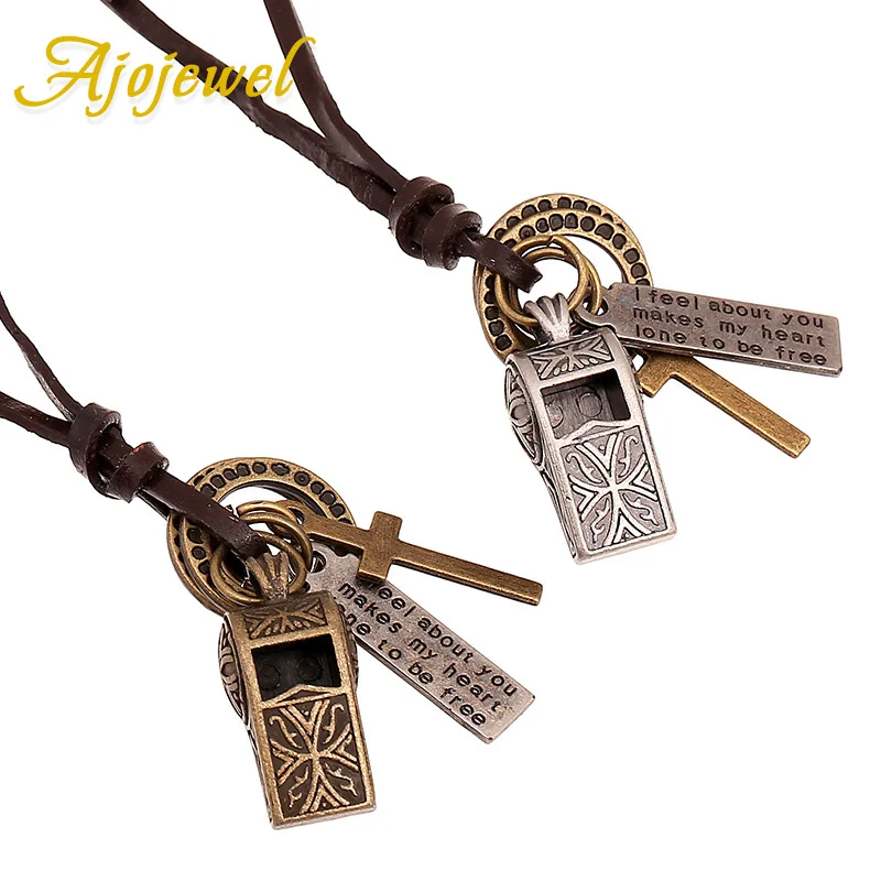 

Ajojewel Alloy Whistle Male Necklace Long Sweater Chain Jewelry Wholesale 2018 Dropshipping