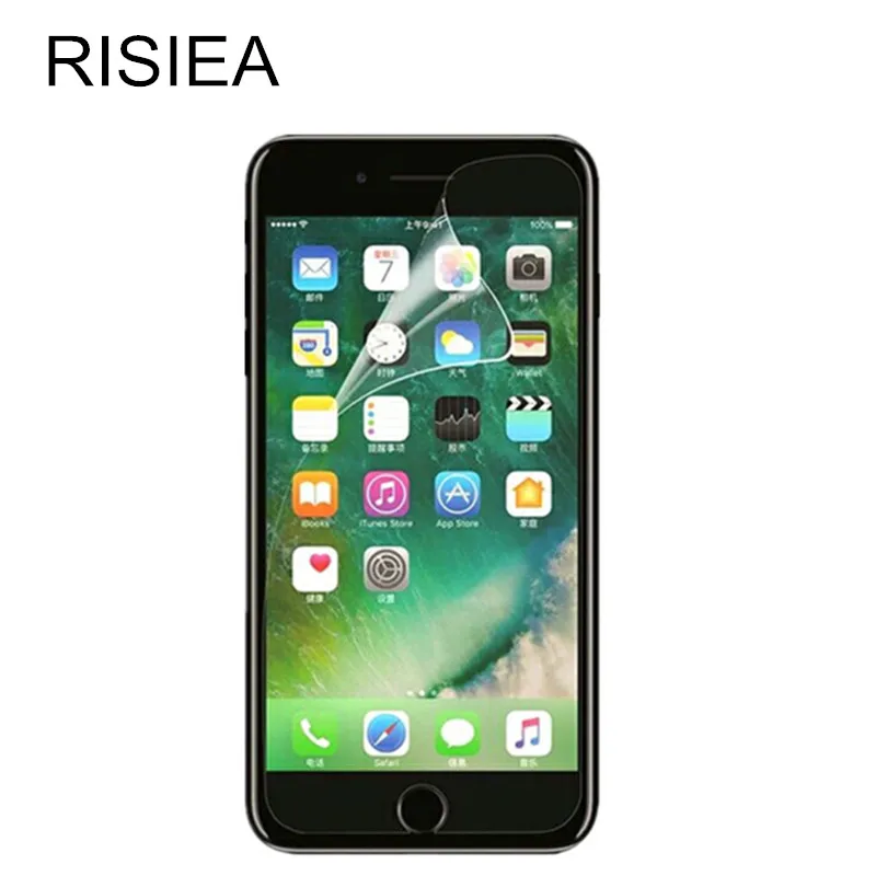 

RISIEA 3pcs clear Glossy Plastic Soft Screen Protector Protective Film For iPhone 7 4 4S 5 5S SE 6 6S 8 Plus X XR XS Max