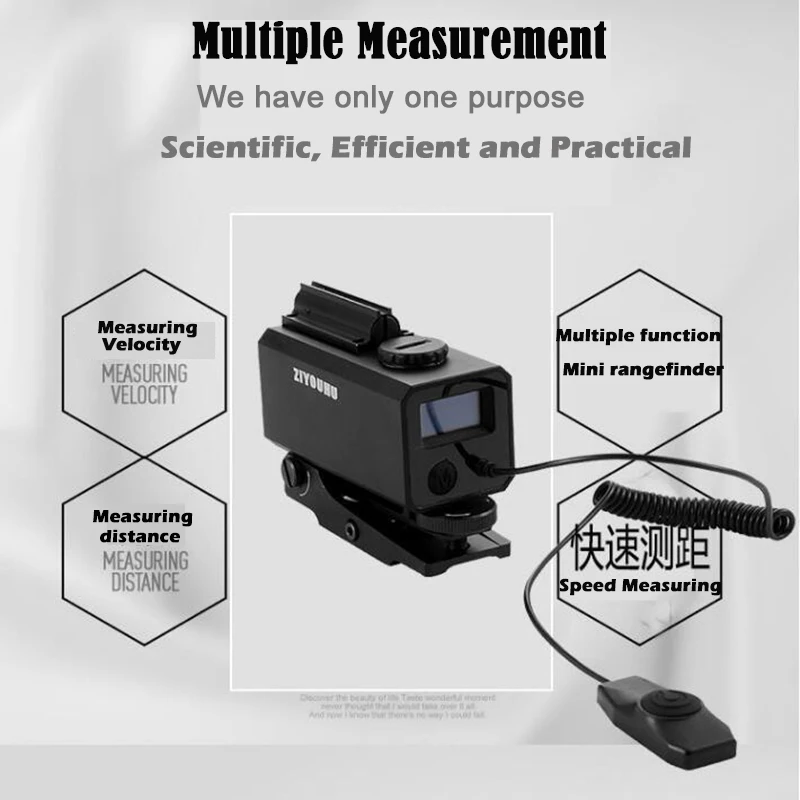 Мини лазерный инфракрасный Прицел дальномер для блочного Лука Охота Стрельба расстояние угол Скорость лазерный дальномер тактический прицел монтируется