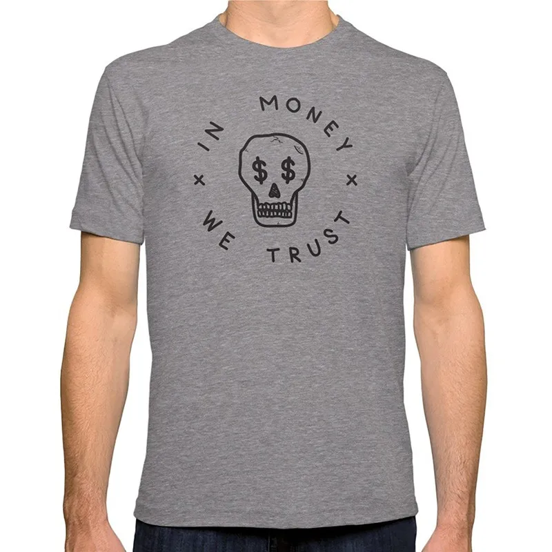 Hot sale 2018 Fashion Crew Neck In Money We Trust Short