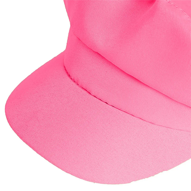 European and American Trend Pure Color Fluorescent Military Hats Men And Women Simple Fashion Hats For Women 30AP29 (9)