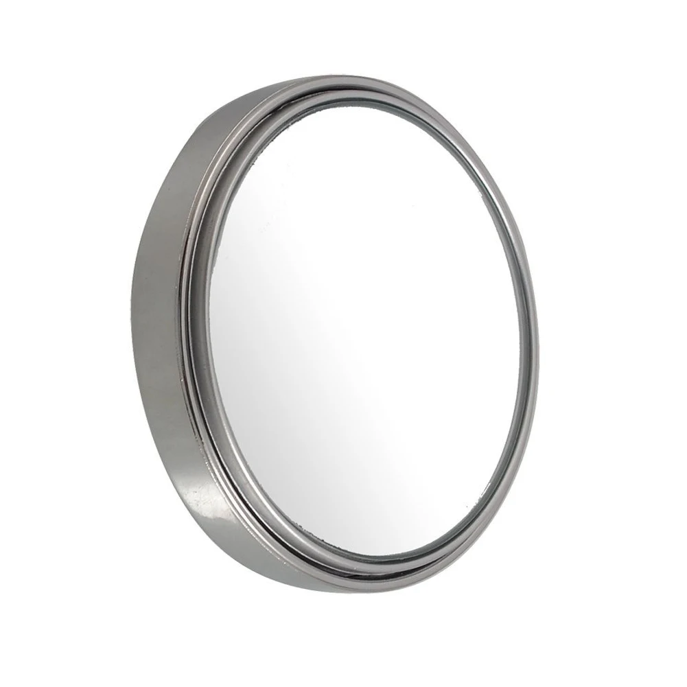 

Car Silver Tone Adjustable Angle Tote Angle Mirror 75mm