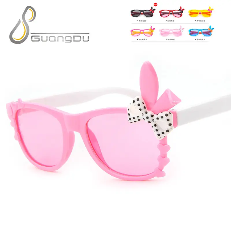 

2018 new fashion square Lovely cartoon childen kids sunglasses girls baby child safety sun glasses UV400 oculos de sol infantil