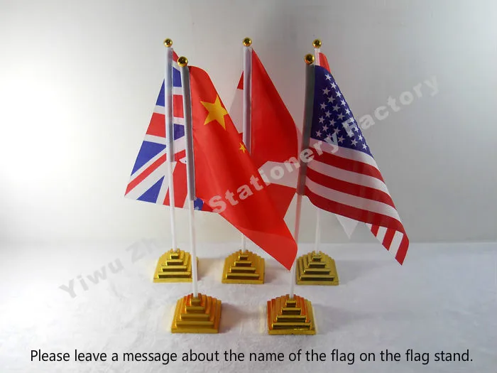SOUTH VIETNAM TABLE FLAG 5'' x 8'' VIETNAMESE DESK FLAG 21 x 14 cm Black pla 