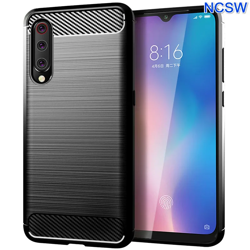 

Carbon Fiber Phone Case for Xiaomi Mi 9 8SE 8Lite 5X 6X Soft Back Cover For Xiaomi Mi A2 Lite Pocophone F1 Shockproof Cover Capa