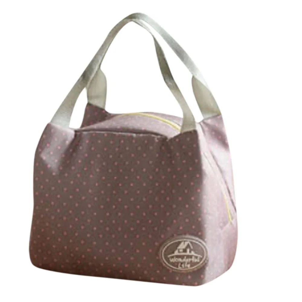 

New Fashion Portable Lunch Bag Tote Simple Picnic Insulated Cooler Zipper Organizer JUL31 Mar 20 Maison Fabre