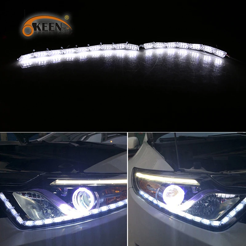 Светодиодный светильник OKEEN Fire Ghost WhiteDRL световая лента angel eye Switchback светодиодный