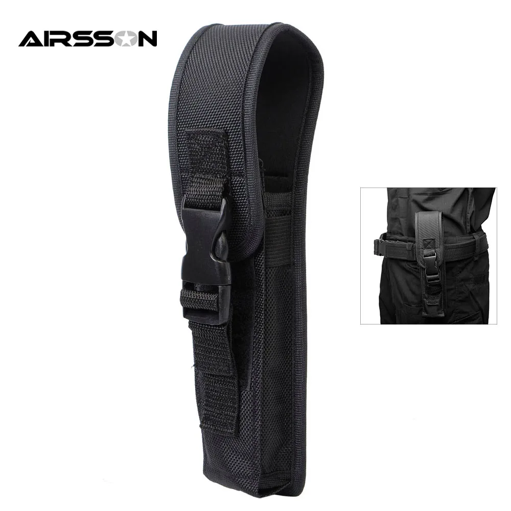 Tactical Flashlight Holster Pouch Combat Portable Electronic Torch