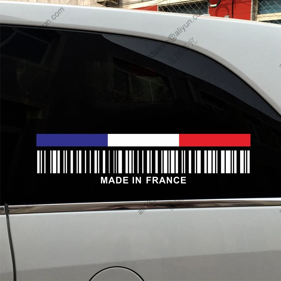 UPC Barcode Dibuat Di Perancis France Flag Lucu  Mobil  Truk  