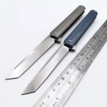 Tactical Folding Knife D2 Blade TC4 Titanium Alloy Handle Outdoor Camping Rescue Survival Pocket Knives Hunting EDC Tool цена Tactical Folding Knife D2 Blade TC4 Titanium Alloy Handle Outdoor Camping Rescue Survival Pocket Knives Hunting EDC Tool цены онлайн