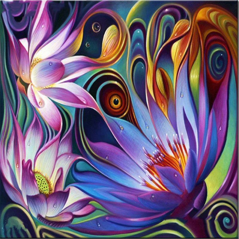 

oneroom Colorful Flowers new arrival large DIY Crystal full drill square 5D diamond painting 3d cross stitch kit mosaic