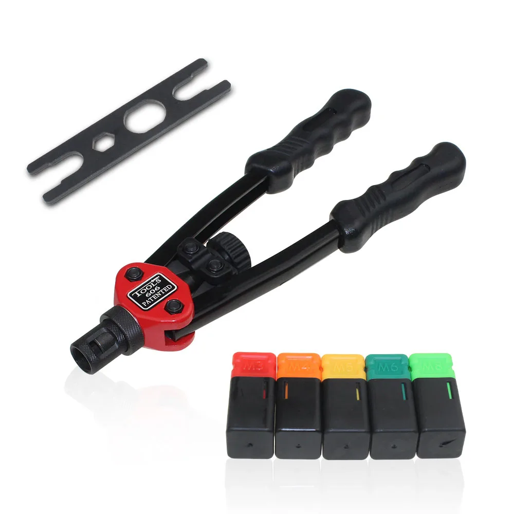 Riveter Gun Auto Rivet Tool 12" Blind Rivet Nut Gun Heavy Hand INSER