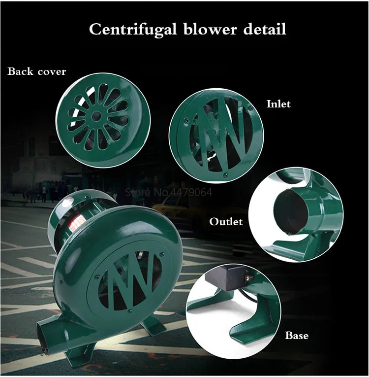 ventilador centrífugo blower churrasco fogão de combustão steamifier high-power fã