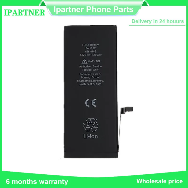 10pcs Built in Li ion Battery for iPhone 6 plus 3.82V 2915MAH Mobile