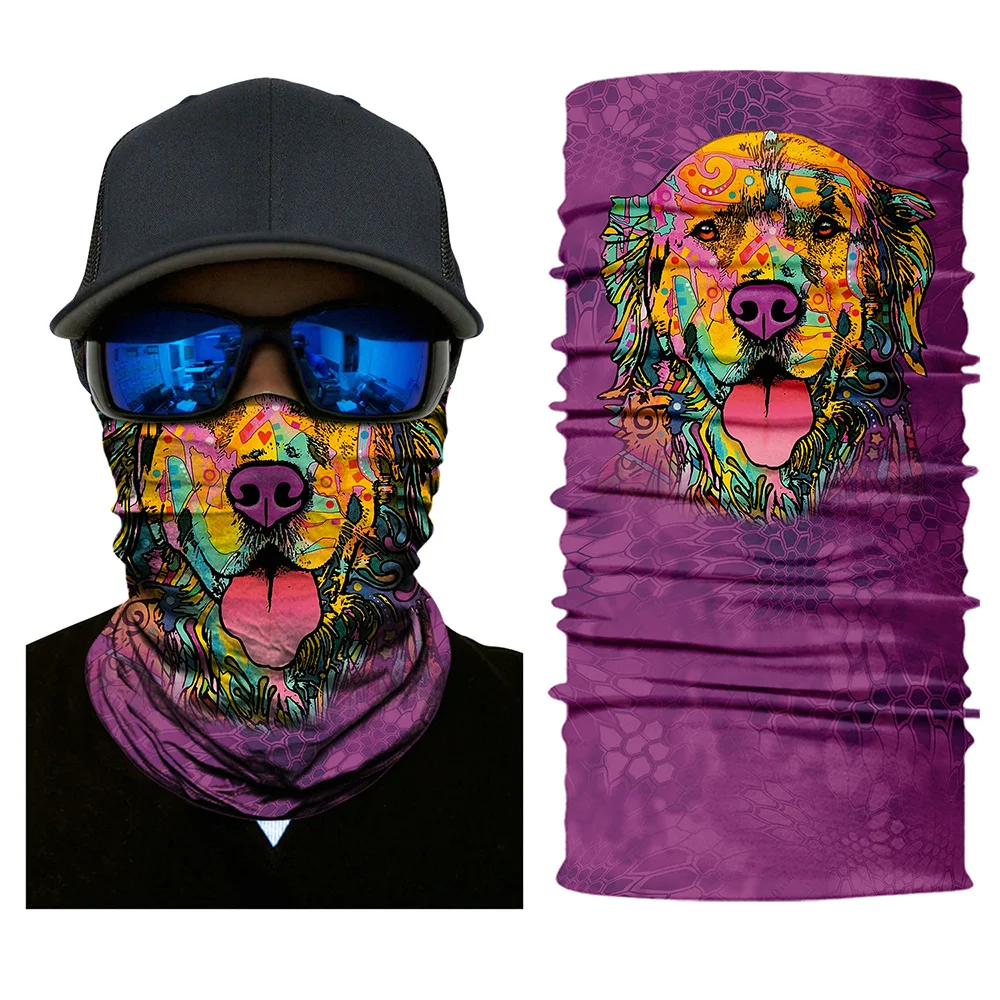 

Magic Headband 3D Seamless Animal Cat Dog puppy Tube Shield Face Mask Bandana Motorcycle Ring Head Skull Scarf for Men Women