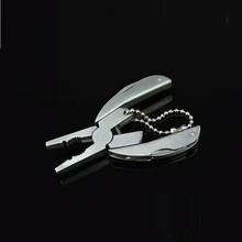 Portable Powerful 6 in 1 Mini Plier Pliers Multi function Multifunctional Tool Tools Key Chain Screwdriver Files Knife