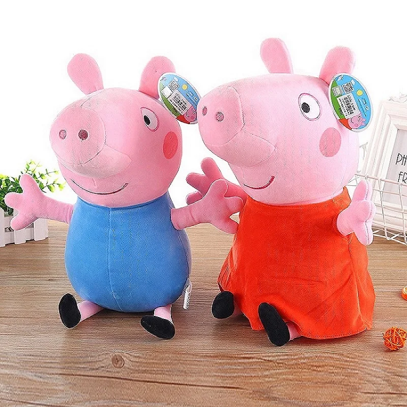 

Hot Sale Genuine Peppa Pig 19 Cm Pink Pig Plush Toys Soft Stuffed Cartoon Animal Doll For Children's Toys Gift