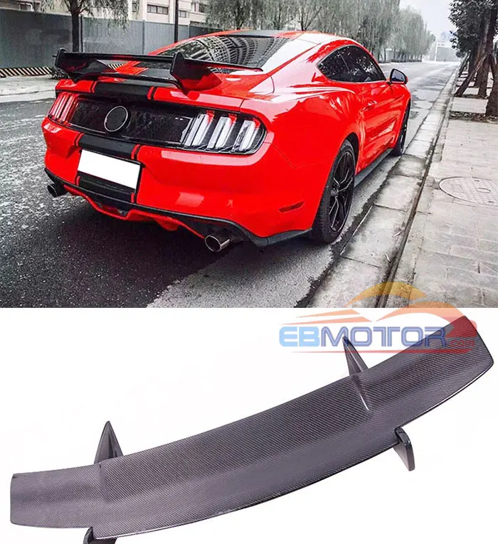 GT style Real Carbon Fiber Rear Wing Spoiler Trunk Boot Wings Spoilers