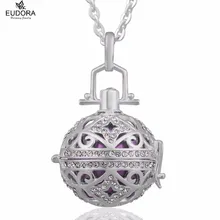 El embarazo de Regalo Eudora Armonía Bola Bola de Plata de La Joyería Locket Jaula con Llamador Del Ángel Carillón Bola Colgante de Collar Para Las Mujeres Embarazadas