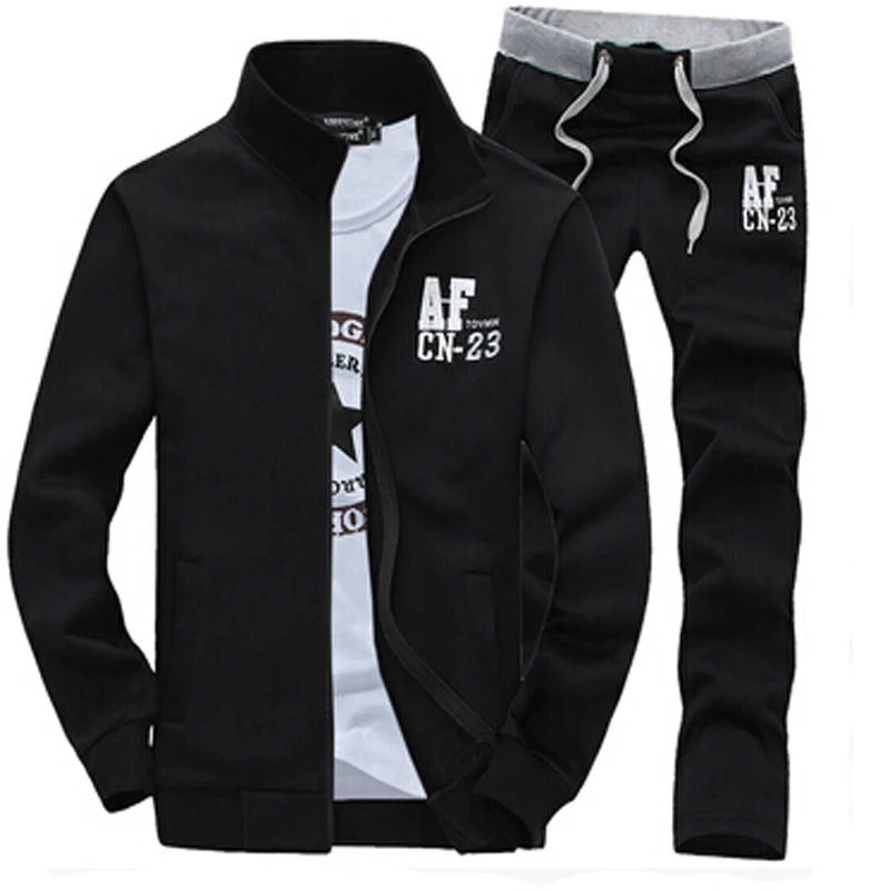 

Casual Men Suits Sweatshirts Slim Men Set Pants Suits Solid Long Sleeved Male Clothing Sweater and Pants Men Sportswear