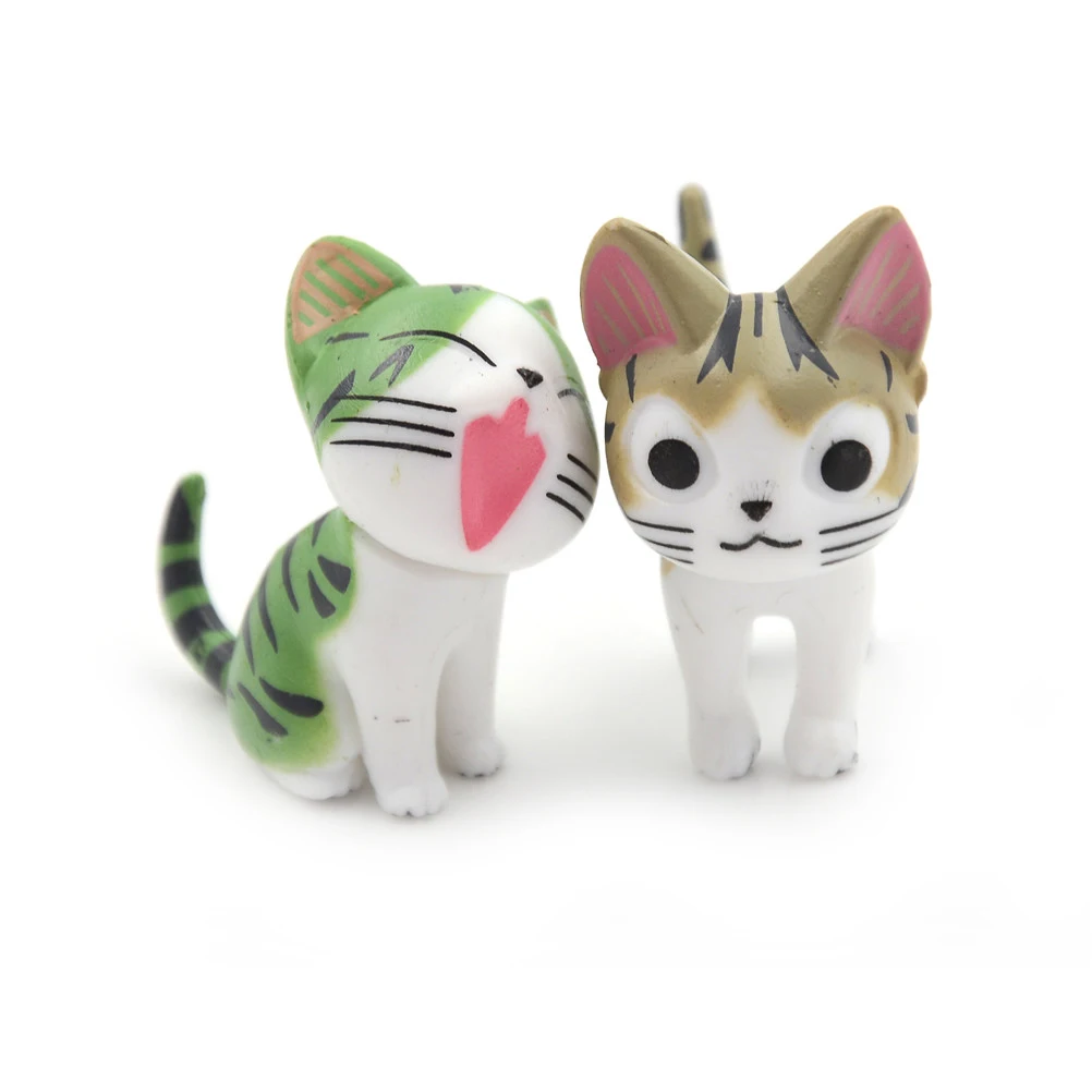 

3Pcs/Set Resin Cat Mini Toy Fairy Garden Miniatures Mini Gnomes Moss Terrariums DIY Crafts Figurines Action Figures